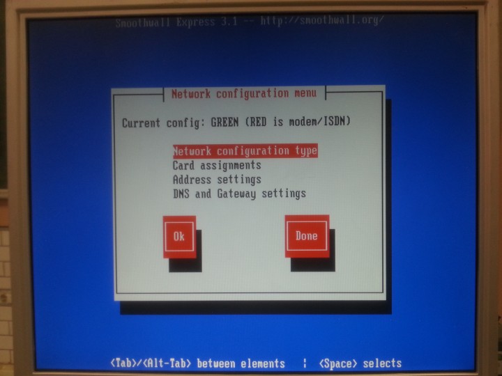 SmoothWall Express 3.1 Kurulumu