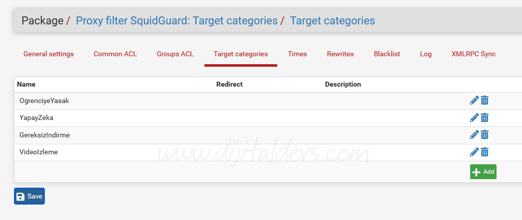 Squid Guard İle İp Gruplarına Göre URL Yasaklama